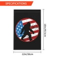 thumbnail image 3 of TEQUAN Big Foot Patriotic Red Flag Garden Flags, 18 x 12 inch Double Sided Linen Outdoor Flag for Holiday Farmhouse Yard Home Decor, 3 of 7