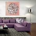 thumbnail image 6 of Epic Art 'Pink and Gray Floral 1' by Stellar Design Studio, Acrylic Glass Wall Art, 36"x36", 6 of 7