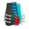thumbnail image 3 of Mind Reader Lumbar Support Cushion for Office Chair, Memory Foam and Cooling Gel Core, Black, 3 of 15
