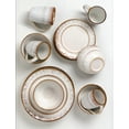thumbnail image 5 of Lorren Home Trends 16 Piece Stoneware Set in Mocca Swirl, 5 of 7