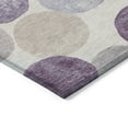 thumbnail image 3 of Addison Rugs Chantille Indoor/Outdoor Transitional Geometric Plum Machine Washable Round Rug, 8' x 8', 3 of 8