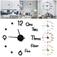 thumbnail image 4 of Reloj De Pared 3D Para Sala De Estar Diy, Reloj De Espejo Acrílico, Pegatinas De Pared, Flecha De Cuarzo Europea Noticed HA022546-00, 4 of 7