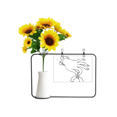 thumbnail image 1 of Culture Lotus Line Drawing Artificial Sunflower Vases Bottle Blessing Card, 1 of 3