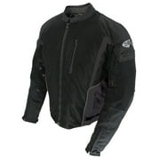 Joe Rocket Analog Mens Textile Motorcycle Jacket Black/Black XXL Tall