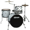 ddrum D2 Rock 4-Piece Complete Drumset w/ Cymbals - Silver Sparkle