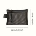 thumbnail image 2 of CHUANK Mini Mesh Coin Purse  Zipper Portable Clutch Wallet  Versatile Simple Storage Bag  for Boys Girls Small Card Bag, 2 of 7