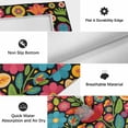 thumbnail image 6 of Boho Flower Outdoor Rug for Patio/Deck/Porch, Non-Slip Large Area Rug 5 x 8 Ft, Red Blue Yellow Colorful Mexico Tribal Indoor Outdoor Rugs Washable Area Rugs, Reversible Camping Rug Carpet Runner, 6 of 8