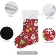 thumbnail image 3 of Coolnut Santa Claus and Snowman Christmas Stockings 1PCS,Big Xmas Stockings Gift Decorations and Party Supplies,Used for Fireplace Decoration Socks Christmas Tree Decoration, 3 of 7
