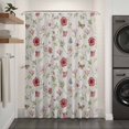 thumbnail image 2 of Spring Floral Shower Curtain - Water Repellent Fabric Shower Curtains Washable, Elegant Pastoral Flowers Rustic Decorative Polyester Cloth Bathroom Curtains Modern Bath Decor 36"x72", 2 of 8