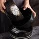 thumbnail image 2 of Advancent Tazón de fideos con textura de alta gama para Ramen y Udon, borde y línea suave, sopa de tazón de Ramen japonés Mostrada negro, 2 of 6