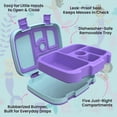 thumbnail image 5 of Bentgo Kids Prints Leak-Proof, 5-Compartment Bento-Style Kids Lunch Box - Ideal Portion Sizes for Ages 3-7, Durable, Drop-Proof, Dishwasher Safe, & Made with BPA-Free Materials (Sea Life), 5 of 8