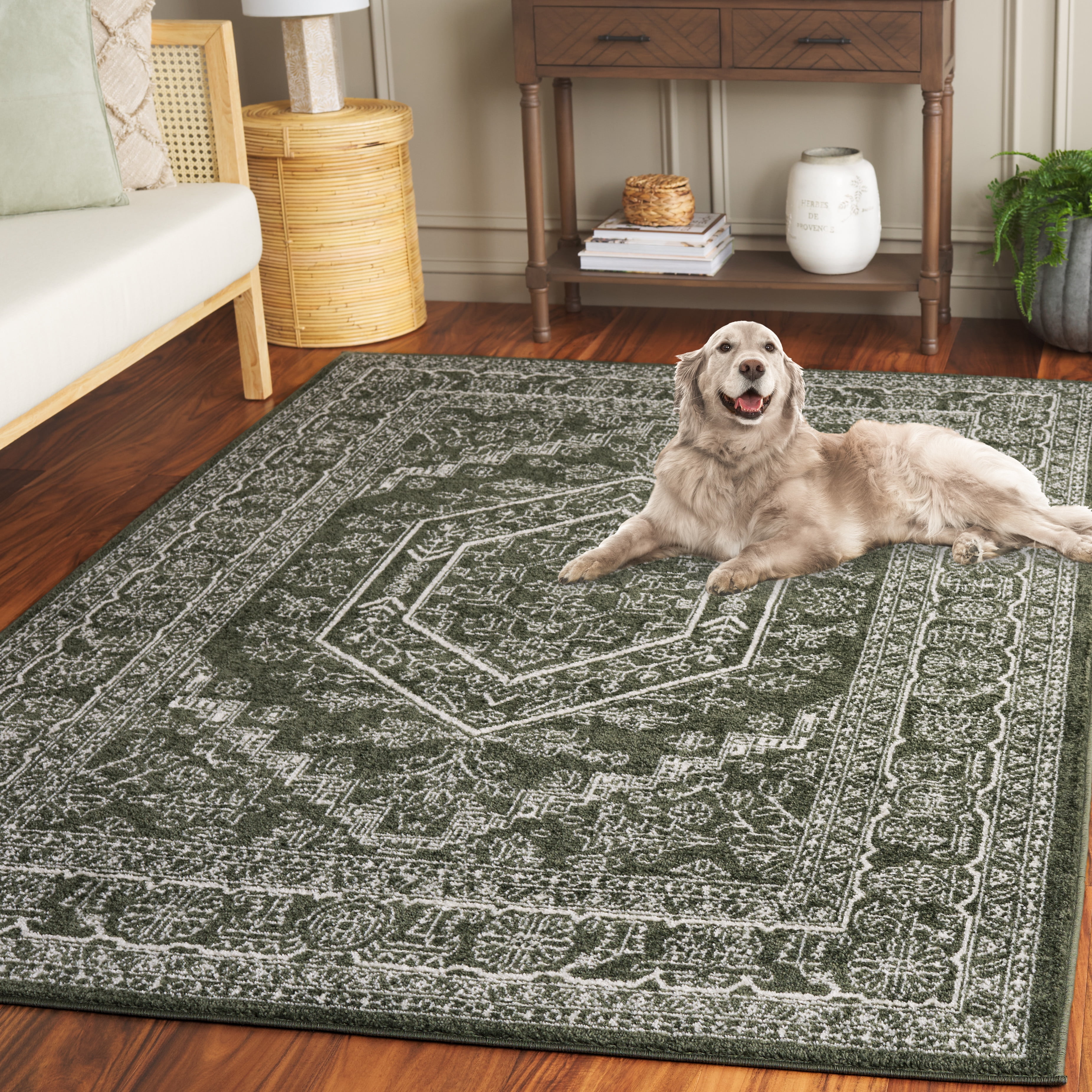Safavieh Adirondack Xavier Oriental Area Rug, Dark Green/Ivory, 10' x 14'