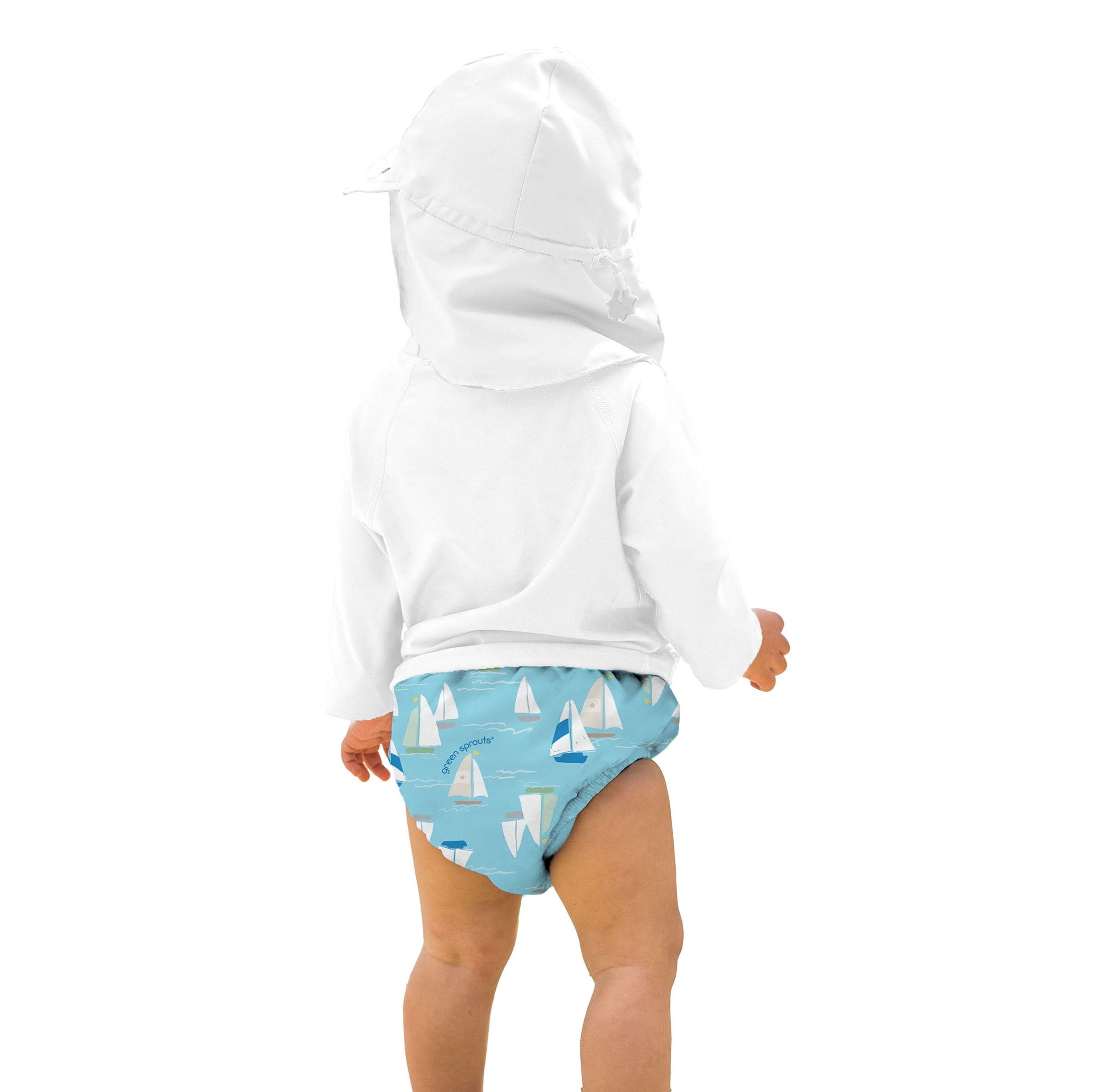 Green Sprouts Baby Eco Pull-Up Reusable Swim Diaper, Size 3M- 4T
