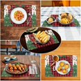 thumbnail image 6 of Merry Christmas Placemats Set of 4, 12×18 Inch Xmas Tree Linen Fabric Table Mats for Party Kitchen Dining Decoration, 6 of 6