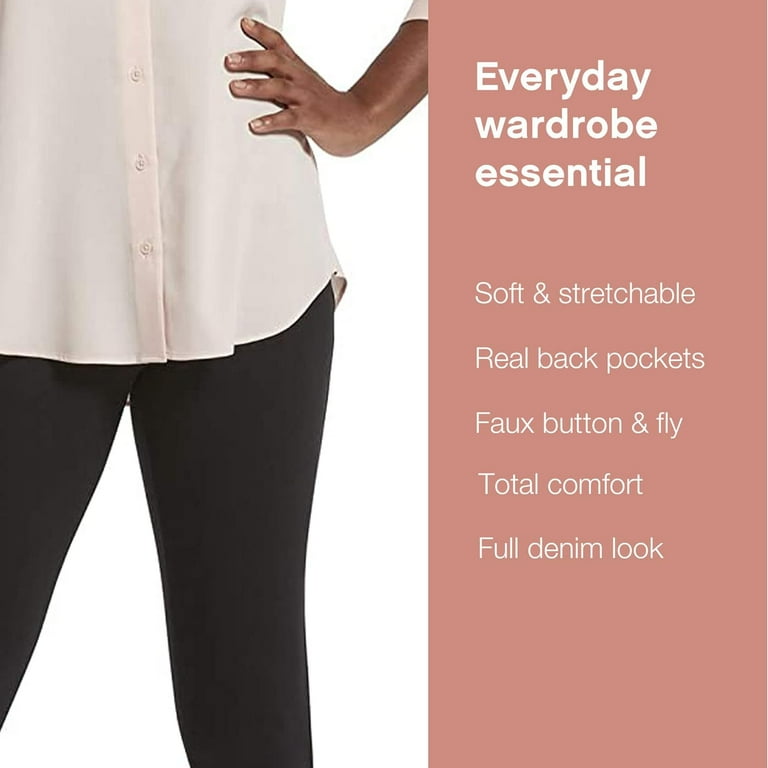 No nonsense women's denim leggings with pockets best sale