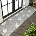 thumbnail image 5 of JONATHAN Y SAVANNAH 2 x 8 Runner Rug, Arielle Lines Machine-Washable Reversible - Navy/Cream, SVH111A-28, 5 of 9