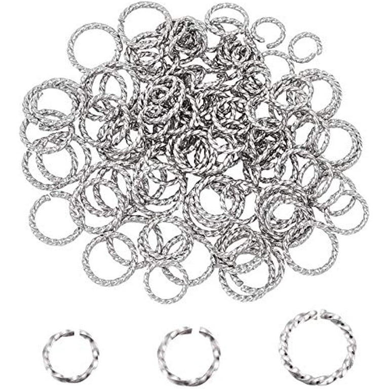 flohayo 1000Pcs O Ring Connectors Metal Open Jump Rings Set Golden 304  Stainless-Steel Jump Rings