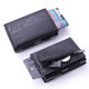 thumbnail image 3 of Estuche antirrobo para tarjetas de crédito Estuche para tarjetas de crédito de aluminio con presión lateral Monedero de cuero de PU, 3 of 5