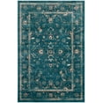 thumbnail image 2 of SAFAVIEH Evoke Horatio Traditional Floral Area Rug, Turquoise/Beige, 6'7" x 9'2", 2 of 7