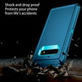 thumbnail image 2 of RegSun for Galaxy S10 Plus Case,Shockproof 3-Layer Full Body Protection [Without Screen Protector] Rugged Heavy Duty High Impact Hard Cover Case for Samsung Galaxy S10 Plus,Turquoise, 2 of 7