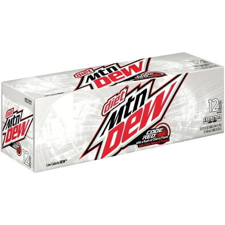 UPC 012000810114 product image for Diet Mountain Dew Code Red Diet Soda, Cherry, 12 Fl Oz, 12 Count | upcitemdb.com
