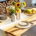 thumbnail image 4 of Yellow Ombre Round 15 Inch Placemats Set of 2, Modern Gradient Abstract Art HeatResistant Non Slip Place Mats for Dining Table, Wipeable Braided Kitchen Table Mats for Housewarming, 4 of 9