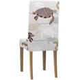 thumbnail image 4 of ABPHQTO Funda protectora para silla elástica de playa y océano abstracto, funda protectora de asiento para comedor, Hotel, fiesta de boda, juego de 4, 4 of 4