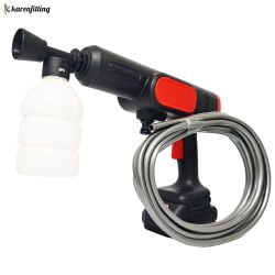 6-in-1 Cordless Pressure Washer Battery Powered Handheld Portable Power Washer with Adjustable Nozzle for Car Cleaning Patio Driveway and More