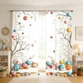 thumbnail image 5 of Easter Themed Blackout Curtain, Colorful Egg Floral Pattern Drape, Living Room Bedroom Window Decor, Festive Privacy Curtain for Home Holiday Party Decoration, 5 of 6