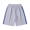 thumbnail image 6 of Men's Long Athletic Shorts Basketball Gym Quick Dry Workout Training Mesh Shorts with Pockets Big and Tall Size S-3XL White, 6 of 6