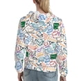 thumbnail image 2 of Hoodies for Women - back to school Comfrt Colour Drawstring Women'S Fashion Hoodies & Sweatshirts, Fall Outfits Clothes for Women 2024 Pullover with Kangaroo Pocket, 2 of 7