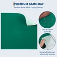 thumbnail image 5 of 35 Inch Square Folding Table, 4-Player Game Table with Cup Holders & Chip Trays, Wear-Resistant Green Tabletop for Mahjong, Poker, Puzzles, 5 of 7