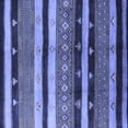 thumbnail image 1 of Ahgly Company Machine Washable Indoor Square Solid Blue Modern Area Rugs, 8' Square, 1 of 4