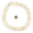 thumbnail image 2 of The Bead Chest White Disk Coconut Shell Beads (20mm), 2 of 4