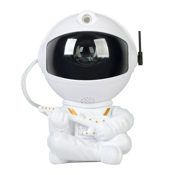 Seitruly Proyector de cielo estrellado, portátil, encantador, recargable, LED, ángulo ajustable, dormitorio, luz nocturna, equipo de máquina de Electrónica guitarra blanca