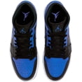 thumbnail image 4 of Men's Jordan 1 Mid "Royal" Black/Hyper Royal-White (554724 077) - 10.5, 4 of 8