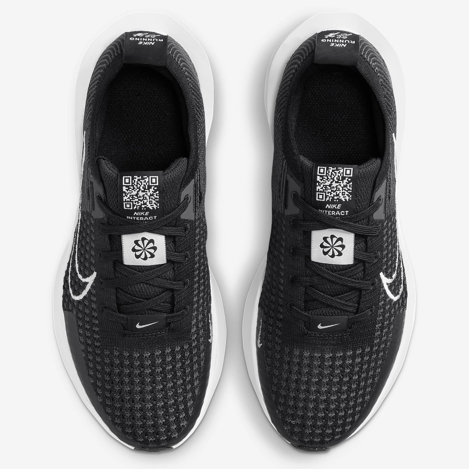 NIKE Interact Run Womens Road Running Shoes FD2292-003 (Black/White-Anthracite), Size 9.5