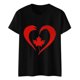 thumbnail image 1 of Camisas de Manga Corta para las Mujeres Impresión de Manga Corta Cuello Redondo, Camisa Casual de Poliéster para las Mujeres, Lavado de Manos, 1 of 8