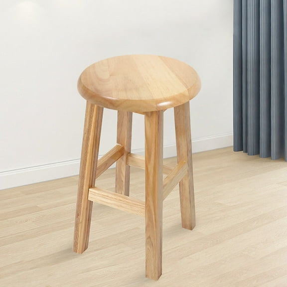Part Round Bar Stool Seat Solid Wood Surface Accessories Replacement Child
