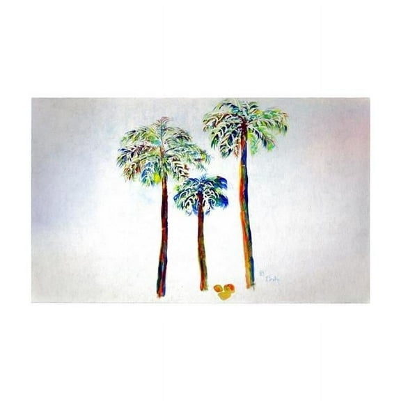 Betsy Drake DM1106G 30 x 50 in. Three Palms Door Mat