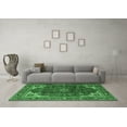 thumbnail image 3 of Ahgly Company Indoor Square Medallion Emerald Green Traditional Area Rugs, 6' Square, 3 of 4