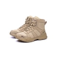 thumbnail image 1 of Woobling Unisex Protection Boot High Top Work Shoes Steel Toe Safety Shoe Slip Resistant Booties Construction Sneaker Beige 9.5, 1 of 6