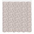 thumbnail image 2 of Ambesonne Leaves Shower Curtain, Sketch Style Foliage, 69"Wx75"L, Taupe Beige, 2 of 4