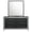 Black - Dresser with Mirror, variant on Lucia 6-drawer Dresser Cabinet White