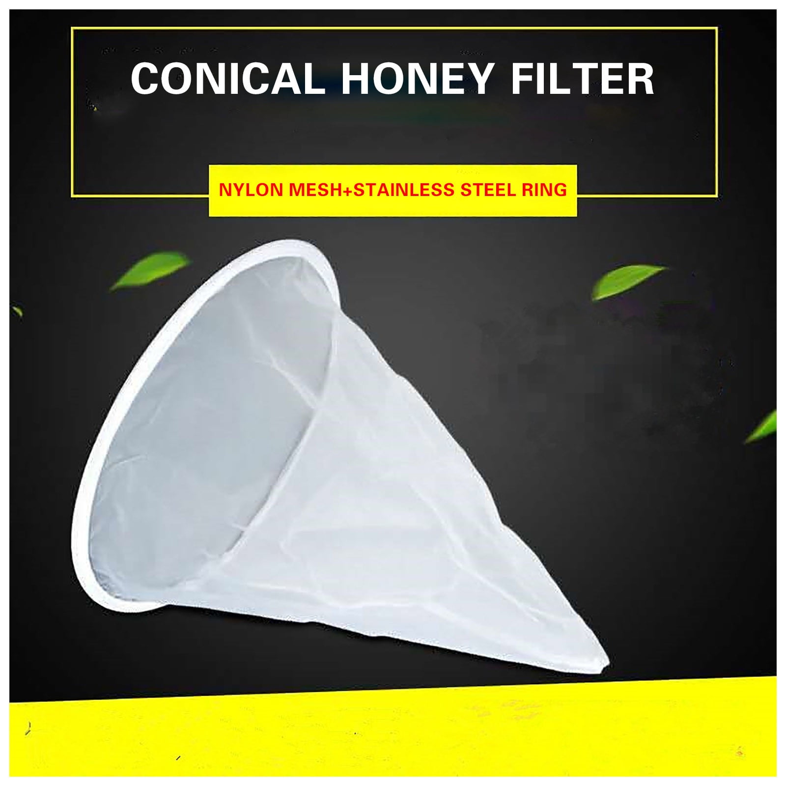 LYUMO Honey Strainers,10pcs Honey Strainers Beekeeping Honey Bee Filter  Mesh Bag Filters Extract Tools,Bee Filter 