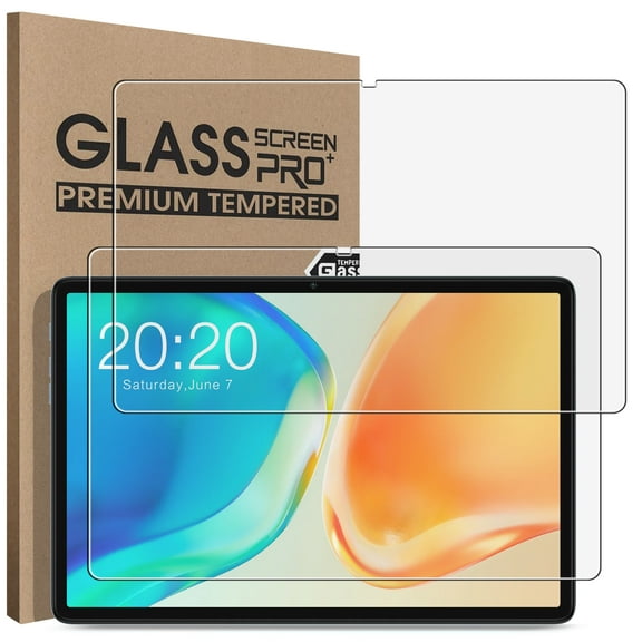 KIQ 2 Pack Tempered Glass for Teclast M40 Plus P20S P30S P30 HD P30 Air TCL Tab 10S/10S 5G Screen Protector
