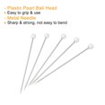 thumbnail image 4 of Uxcell Sewing Pins Ball Glass Head Quilting Pin for Dressmaker, White 100 Set, 4 of 5