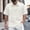 White, variant on Men Polo Shirts Short Sleeve Button Down Polo Tees Loose Fit Beige Vacation Shirts for Men
