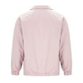 thumbnail image 3 of Olyvenn Men's Lightweight Casual Jacket Bomber Windbreaker Spring Fall Golf Full Zip Stylish Fashion Outdoor Work Outerwear Pink XXXL, 3 of 5