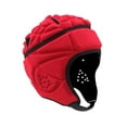 thumbnail image 2 of jinwen Casque de Rugby Ajustable Antichoc Protège-Tête de Rugby pour Jouer au Soccer Adultes Rouge, 2 of 9